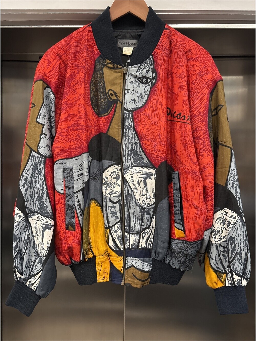 Vintage 90’s Très Beau Red Double Face Picasso Jacket